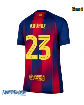 Barcelona Jules Kounde #23 Tricou Fotbal Replică 2025-26 Femei Acasa